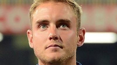 England's Twenty20 captain Stuart Broad