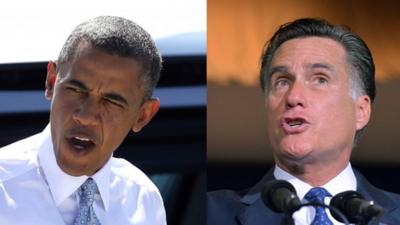 Barack Obama and Mitt Romney