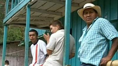 Villagers in the Colombian region of Cauca