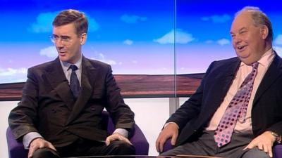 Jacob Rees-Mogg and Roger Liddle