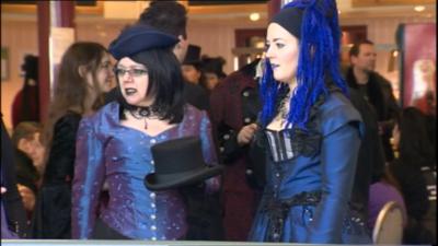 Goth visitors in Whitby