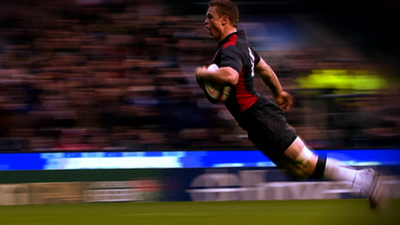 Chris Ashton scores a second try for England against Australia