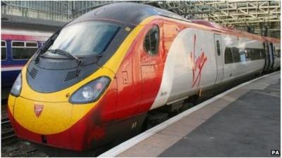 A Virgin train