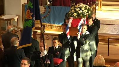 Constable Goronwy Evans' funeral