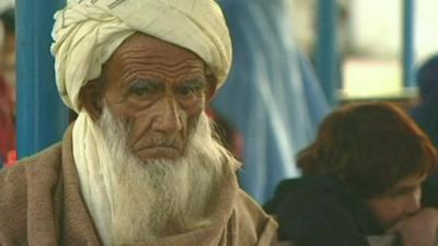 An Afghan refugee in Pakistan