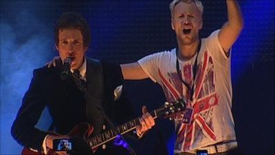 Bradley Wiggins and Rick Parfitt Junior