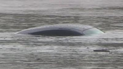 Submerged Porsche