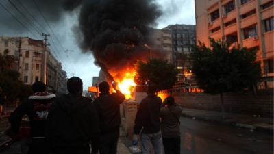 Fire in Alexandria