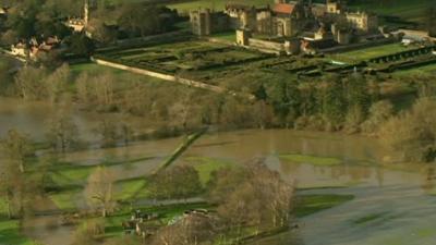 Flooded fields