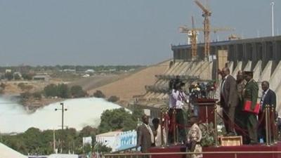 Opening of dam in Sudan