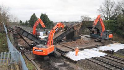 Demolition of bridge