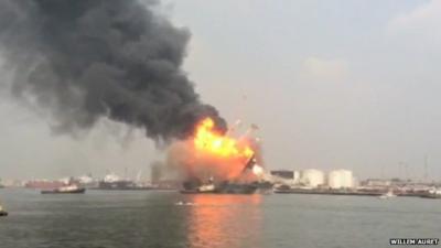 Explosion in Lagos port area