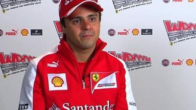 Ferrarri driver Felipe Massa