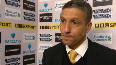 Norwich manager Chris Hughton