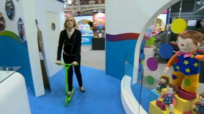 Steph McGovern at the Olympia toy fair