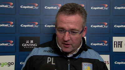 Aston Villa boss Paul Lambert