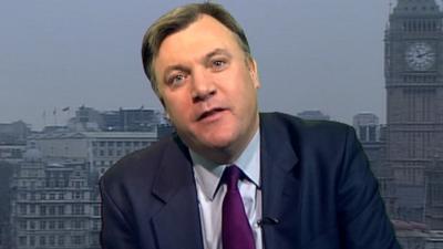 The shadow chancellor, Ed Balls