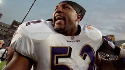 Baltimore Ravens linebacker Ray Lewis