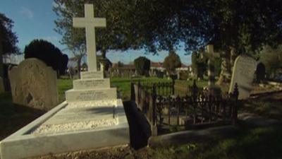 The renovated grave of General William Birdwood