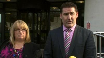 The CPS's Catrin Evans and Detective Superintendent Paul Hurley of South Wales Police