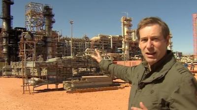 Richard Galpin inside the In Amenas facility