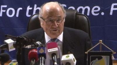 Fifa president Sepp Blatter