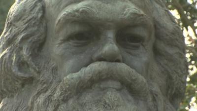 Karl Marx statue