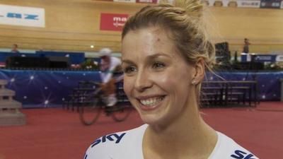 Women's 500m time trial bronze medallist Becky James