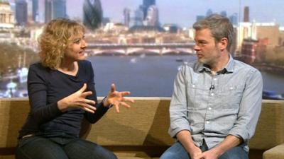 Niamh Cusack and Mark Haddon
