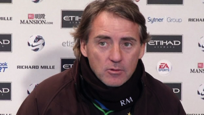 Manchester City manager Roberto Mancini