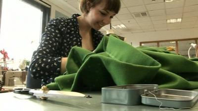 Costume apprentice Louisa Troughton