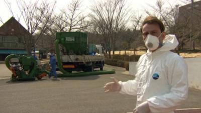 Rupert Wingfield-Hayes inside contamination zone near Fukushima