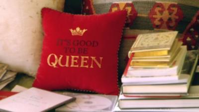 Queen's cushion at Balmoral