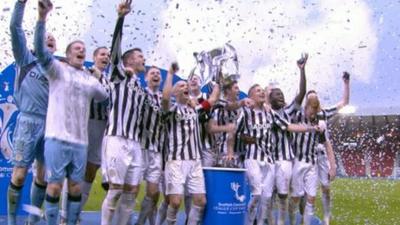 Scenes of celebration and reaction to a historic win for St Mirren in the Scottish League Cup final