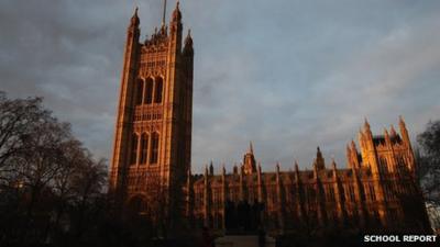 Students visit the houses of Parliament