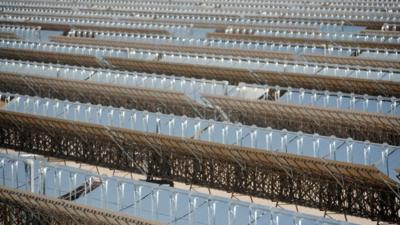 Solar power plant Shams 1 in Abu Dhabi