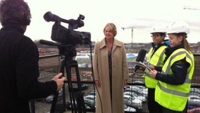 School Reporters interview the principal designate of the new college