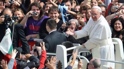 Pope Francis in St Peter's Square