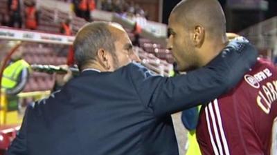 Di Canio in bust-up with own player