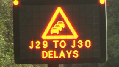 Delays warning sign on the M4