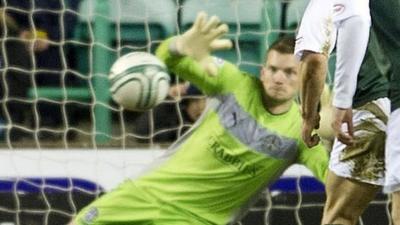 Hibernian goalkeeper Ben Williams