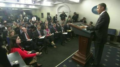 President Obama at news conference