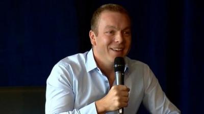 Six time Olympic Gold medallist Sir Chris Hoy