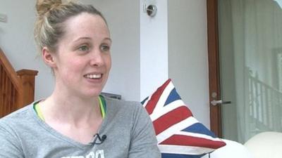 Olympic swimmer Hannah Miley speaks