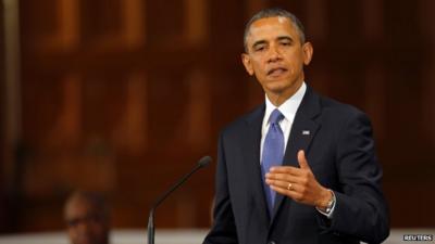 Obama addresses memorial service in Boston