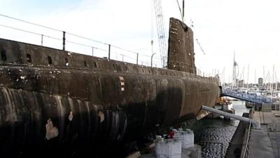 HMS Alliance prior to the restoration work