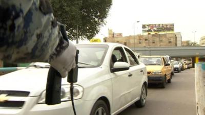 Bomb detectors in use in Baghdad in March 2013