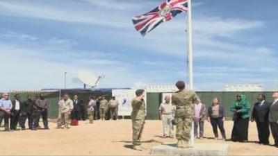 Flag raised at British embassy in Somalia