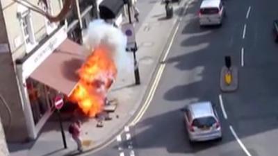 Pimlico pavement explosion