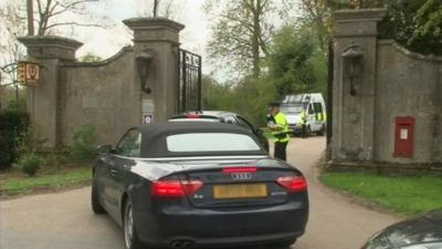 Entrance to the Down Hall Country Hotel, Essex